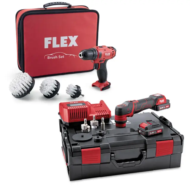 Flex PXE 80 10.8-EC/2,5 Set + DD 2G Med Flex elektrisk drill børstesett 