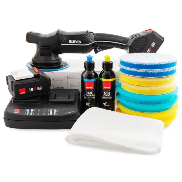 Rupes Bigfoot HLR21 iBrid Poleringmaskin Batteridreven med batteri og lader 