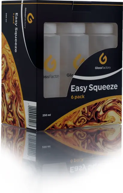 Gloss Factory Easy Squeeze Påføringsflasker,kan brukes til alt. 6pk 