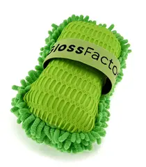 Gloss Factory Chenille Sponge Mikrofibersvamp med h&#229;ndstrikk