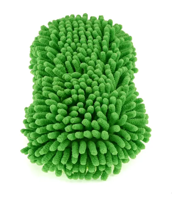 Gloss Factory Chenille Sponge Mikrofibersvamp med håndstrikk 