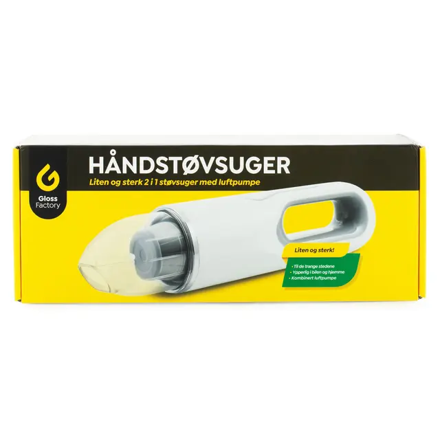 Gloss Factory Håndstøvsuger Ministøvsuger - Ekstremt kraftig 