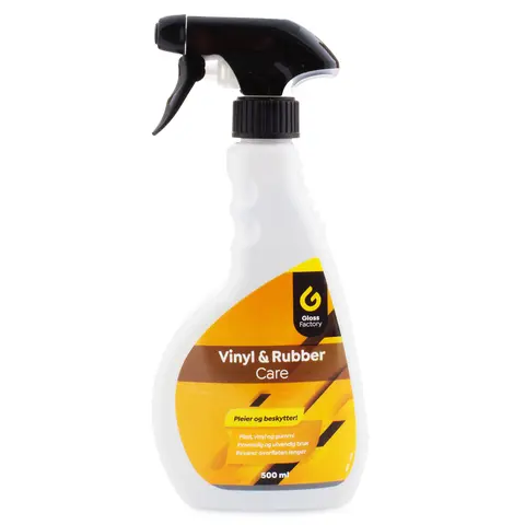 Gloss Factory Vinyl &amp; Rubber Care Effektiv plast og gummifornyer, 500ml