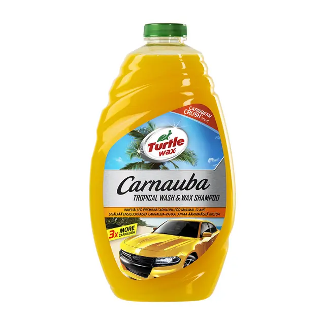 Turtle Wax Carnauba Tropical Wash & Wax Bilshampo med tropisk duft, 1,42 liter 
