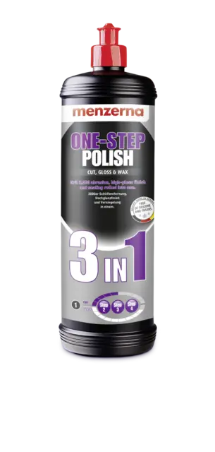 Menzerna One step Polish 3 in One 1 Lite Poleringsmiddel Medium Cut m/voks, 1L 