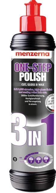 Menzerna One-Step Polish 3 in one  250ml Poleringsmiddel Medium Cut m/voks 