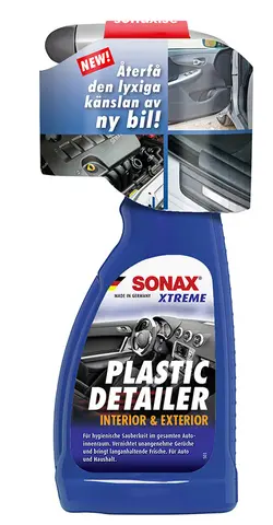 Sonax Xtreme Plastic Detailer Rengj&#248;r og beskytter all plast, 500 ml.