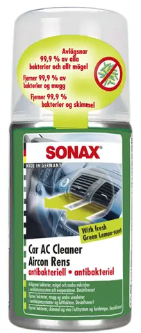 Sonax Aircon Rens - Green Lemon AC rengj&#248;ring, Whole car
