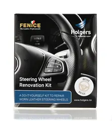 Fenice Steeringwheel Renovation Kit Frisk opp fargen p&#229; rattet-Medium Brown
