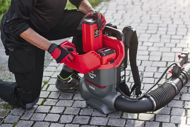 Cramer 82B1300 82V backpack løvblåser Profesjonell Inkl Batt/lader 