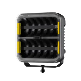 OZZ SQR 9&quot; fjernlys 210mm Med park- og varsellys, sort hus