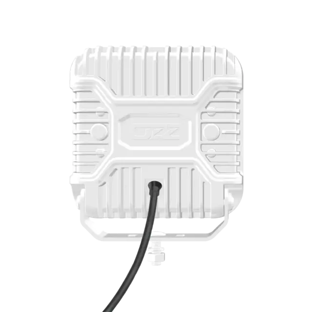 OZZ SQR 9" fjernlys 210mm Med park- og varsellys, hvitt hus 