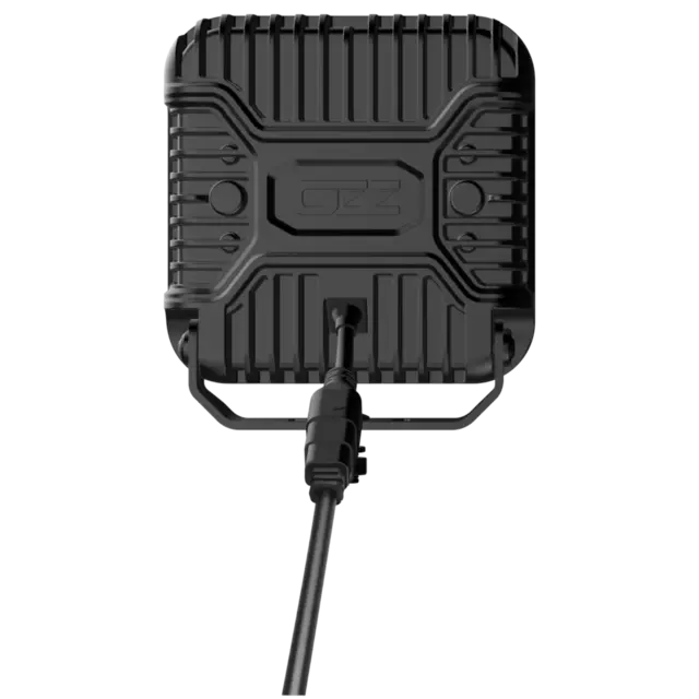 OZZ SQR 7" fjernlys 178mm Med park- og varsellys, sort hus 