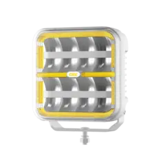 OZZ SQR 7&quot; fjernlys 178mm Med park- og varsellys, hvitt hus