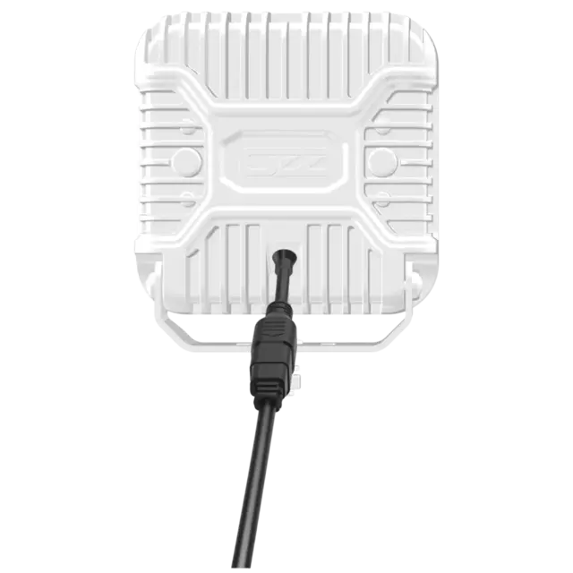 OZZ SQR 7" fjernlys 178mm Med park- og varsellys, hvitt hus 