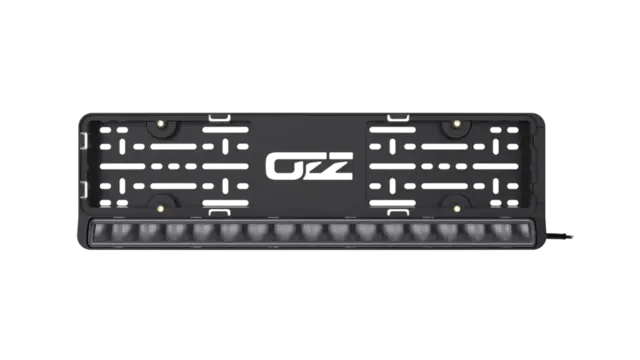 OZZ LP1 Fjernlys LED-bar m/skiltholder Sort 