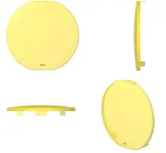 OZZ 9&quot; Deksel rundt gult Gult deksel til OZZ 9&quot; LED-lamper