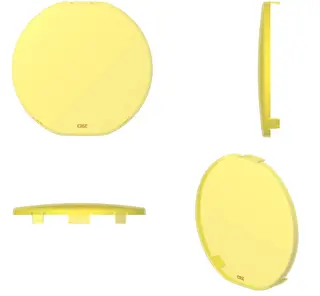 OZZ 9&quot; Deksel rundt gult Gult deksel til OZZ 9&quot; LED-lamper