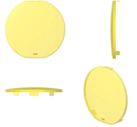 OZZ 9" Deksel rundt gult Gult deksel til OZZ 9" LED-lamper