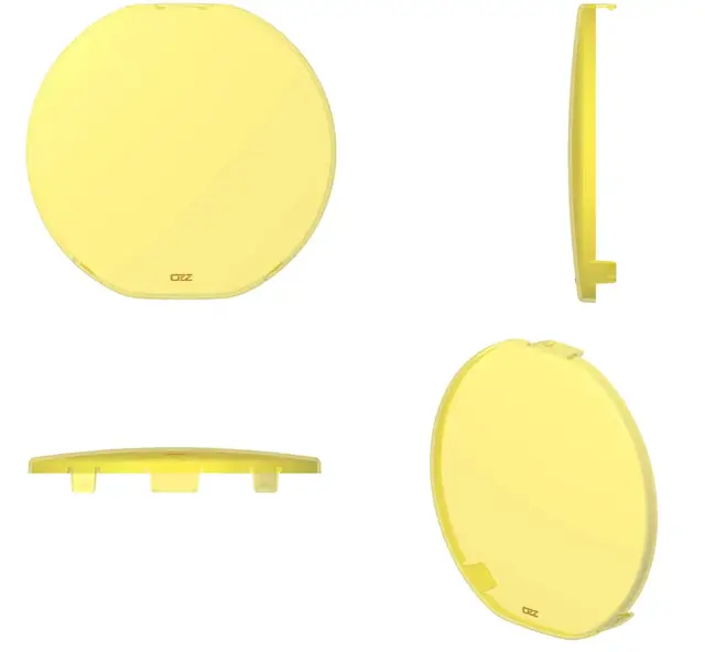 OZZ 9" Deksel rundt gult Gult deksel til OZZ 9" LED-lamper 