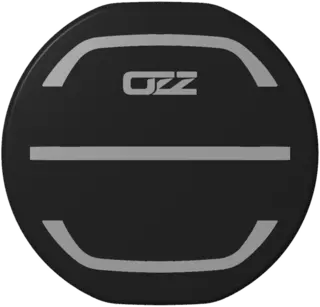 OZZ 9&quot; Deksel rundt sort original Sort deksel til OZZ 9&quot; LED-lamper