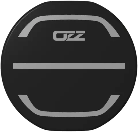 OZZ 9" Deksel rundt sort original Sort deksel til OZZ 9" LED-lamper