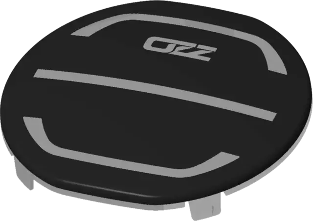OZZ 9" Deksel rundt sort original Sort deksel til OZZ 9" LED-lamper 