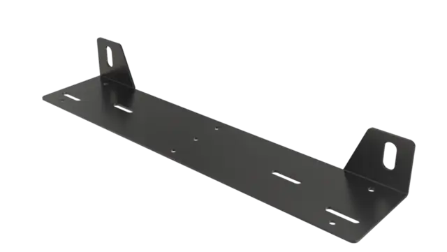 Ekstralysfeste skiltplate med 2 fester 