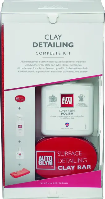 Autoglym Clay Detailing Complete Kit Komplett claysett m/ clay- klut og spray 