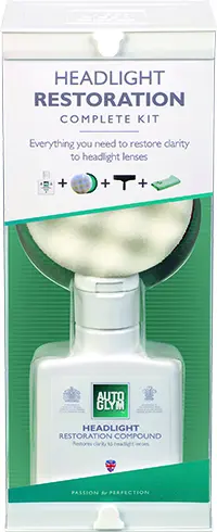 Autoglym Headlight Restoration Kit Komplett renoveringskit til frontlykter 