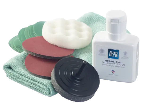 Autoglym Headlight Restoration Kit Komplett renoveringskit til frontlykter 
