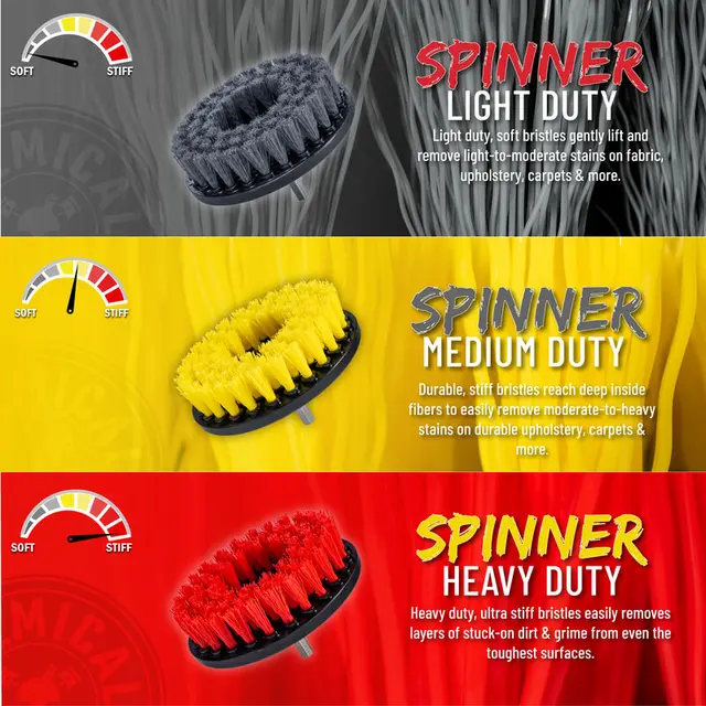 Chemical Guys Medium Duty Carpet Brush Medium grov børste til drill 