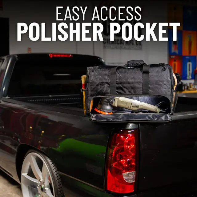 Chemical Guys Organizer & Detailing bag Med eget rom for poleringsmaskin 