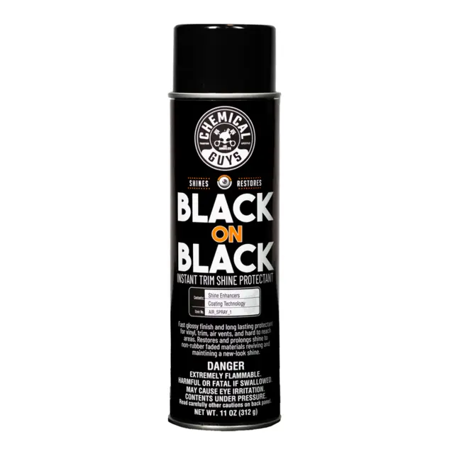 Chemical Guys Black On Black Plast, gummi og vinylfornyer 