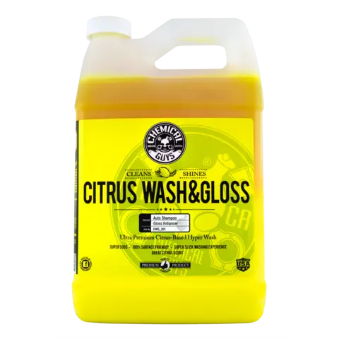Chemical Guys Citrus Wash &amp; Gloss Sitrusbasert bilshampo med glans 473 ml