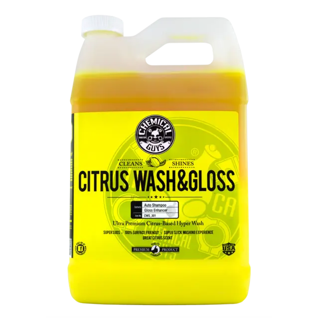 Chemical Guys Citrus Wash & Gloss Sitrusbasert bilshampo med glans 473 ml 