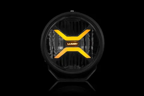 Lumen Cyclops CX7 dobbel fjernlyspakke Kraftig med posisjonslys i oransje/hvitt