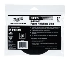 Meguiars Finshing Disc 127mm Svart Fin poleringspute