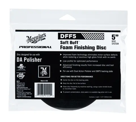 Meguiars Finshing Disc 127mm Svart Fin poleringspute