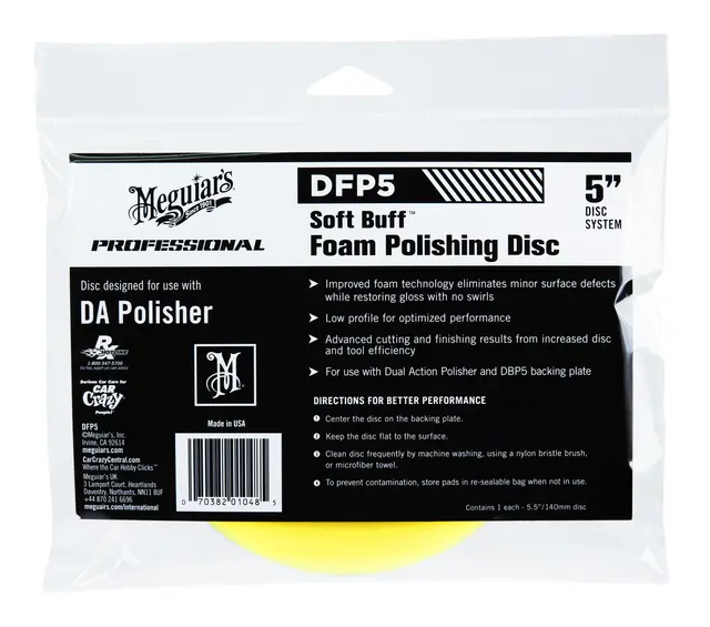 Meguiars Polishing Disc 127mm Gul Medium poleringspute 