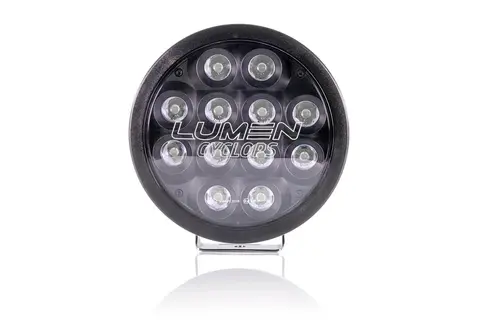 Lumen Cyclops9 Midnight LED fjernlys Rundt design, sort reflektor og kraftig