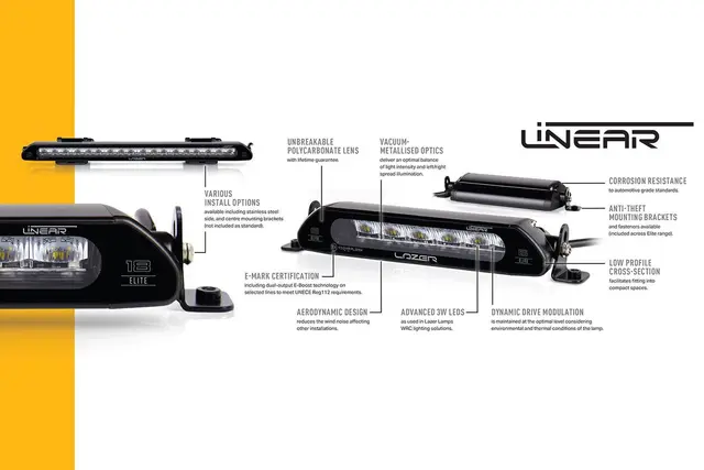 Lazer Linear 24 Elite LED Fjernlys Kraftig og super slank LED-bar! 