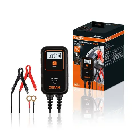Osram Batterilader 904 4A Lader kj&#248;ret&#248;yets batteri