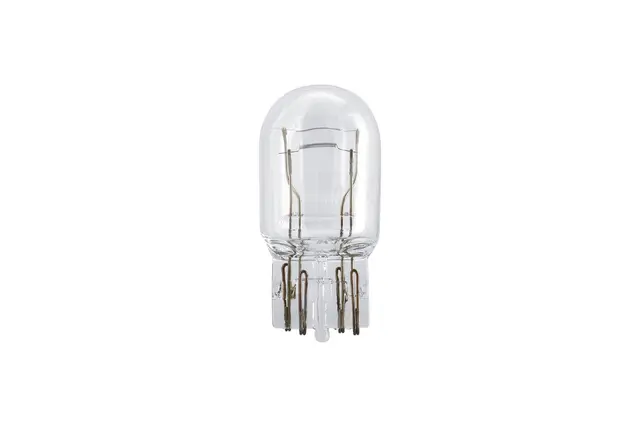 Philips pære W21/5W med wedgesokkel Standard Philips halogenpære. 10 pakning 