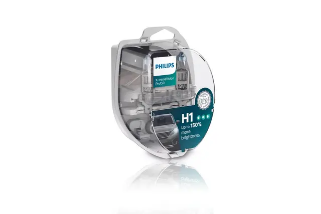 Philips H1 X-tremeVision Pro150 S2 H Halogenpærer med 150% mer lys! 