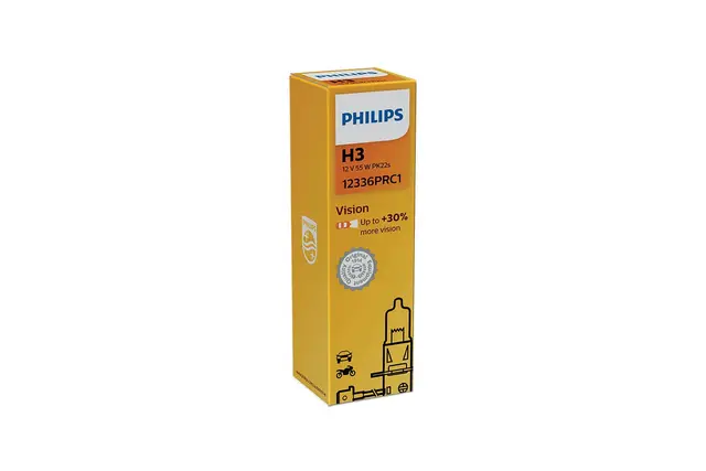 Philips H3 Vision Halogen pære Standard Philips halogenpære 