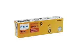 Philips p&#230;re W5W Wedge Base Kvalitetsp&#230;re fra Philips. 10 pakning