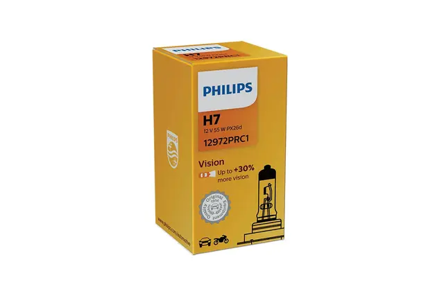 Philips H7 Vision Halogen pære Standard Philips halogenpære 