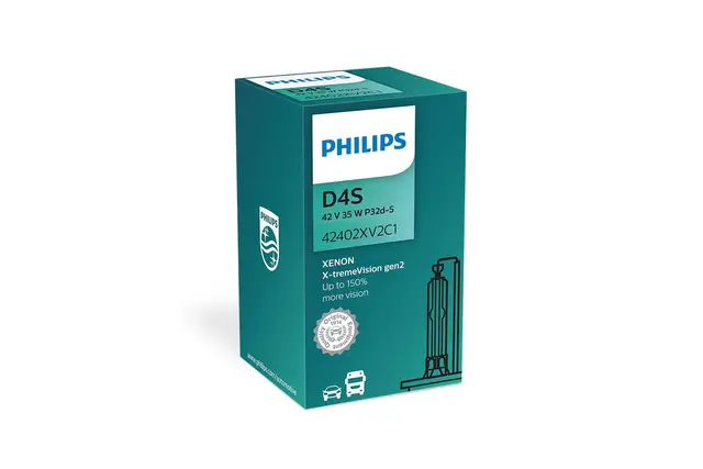 Philips D4S X-tremeVision gen2 Xenon Xenonpærer med kraftigere og bedre lys 