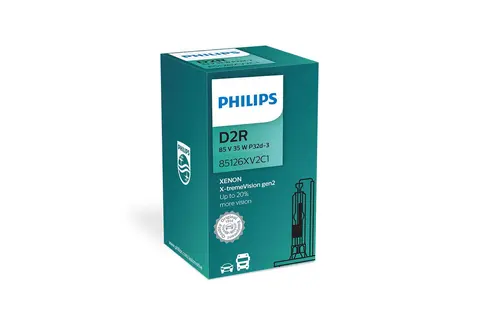 Philips D2R X-tremeVision gen2 Xenon Xenonp&#230;rer med kraftigere og bedre lys